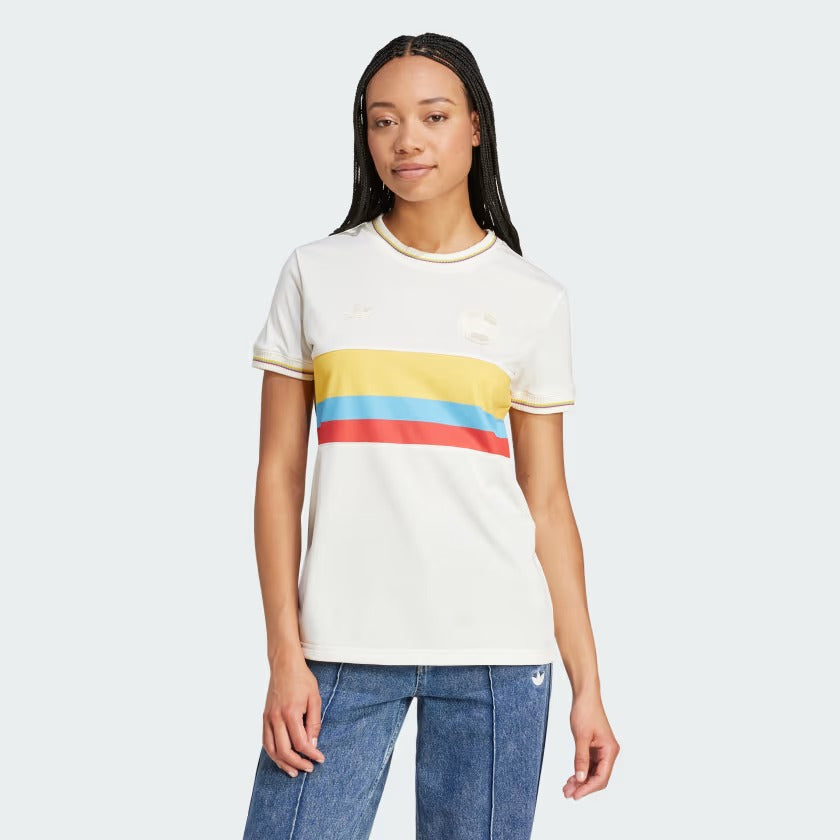 Combo Tricolor Unisex: Camiseta original de Colombia + gorra Adidas original. ¡Luce patria con estilo, para todos!