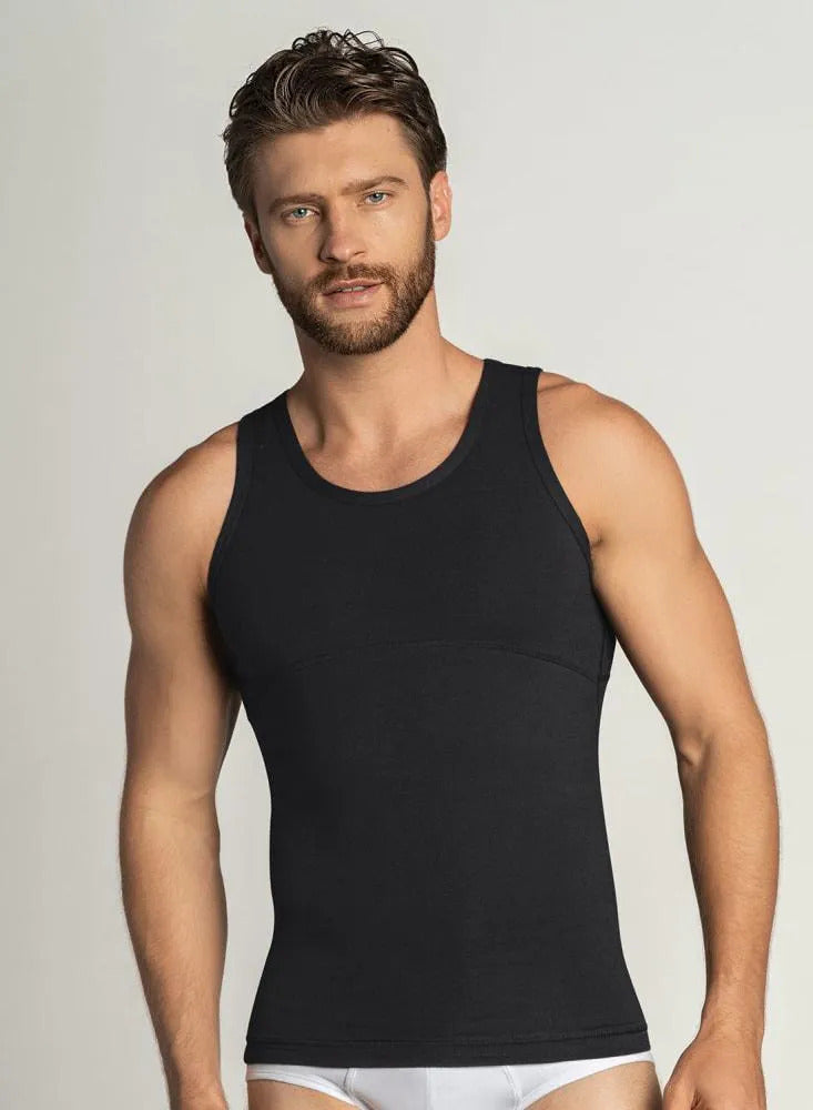🏋️‍♂️ Camisilla de Compresión para Hombre – Blanco y Negro | ¡Llévate la 2da Unidad con 50% de Descuento!